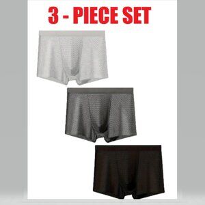 Men's plus size underwear three piece set, comfortable, breathable, sweat absorb